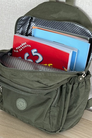 Nemo Group Haki Okul Çantası Ayıcık Anahtarlık Hediyeli