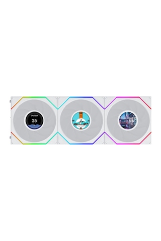 Lian Li Unı Fan Tl Lcd Flex 3x120mm Beyaz Kasa Fanı Azaz0llı0131