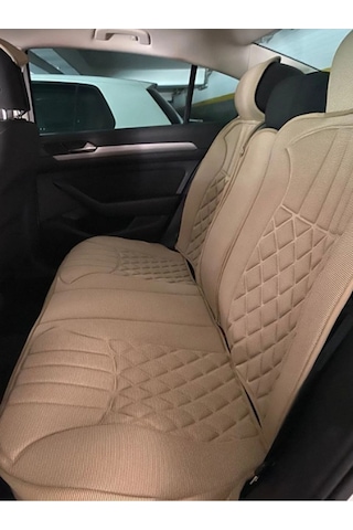 Toyota Corolla Bej Koltuk Kılıf Koruyucu Minderi Ön 5li Minder Ortopedik