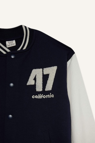 Defacto Erkek Çocuk Baskılı Kolej Yaka Bomber Ceket F4550a825aunv146 Lacivert