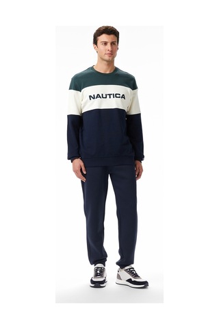 Nautica Erkek Yeşil Classic Fit Sweatshirt Desenli K57082t Yeşil