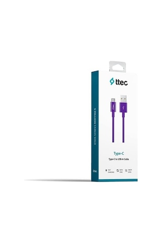 Ttec Type-C Kablo Mor 1.20Cm - 2Dk12Mr (478263276)