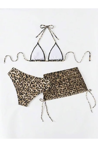 Ece's Design Kadın Leopar Desenli Bikini Takımı My1006