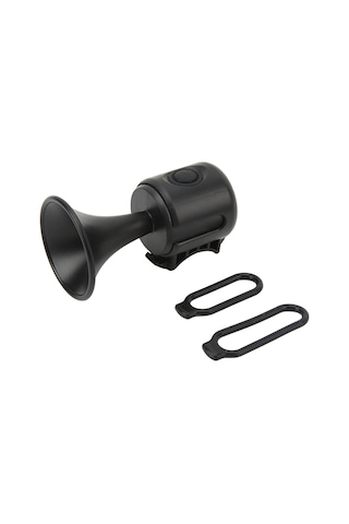 Forte Gt 2121 Yüksek Sesli Elektronik 120 Db Su Gerçirmez Pilli Bisiklet Kornası Siyah