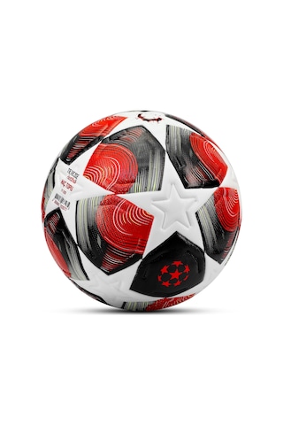 Pro-series Pu Futbol Topu Lazer Kesim Şampiyonlar Beton Halı Saha Resmi Maç Futbol Topu Kırmızı 520 Açık Kahverengi
