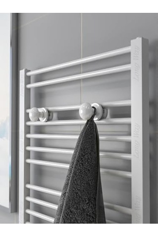 Radyatör Askısı, Banyo Askısı, Bornoz Askısı, Kolay Kurulum, Havlu Kıyafet Askısı, Banyo Kurutmalık Beyaz Siyah