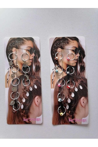 Saç Yüzüğü 2 Kartela 16 Adet Model6