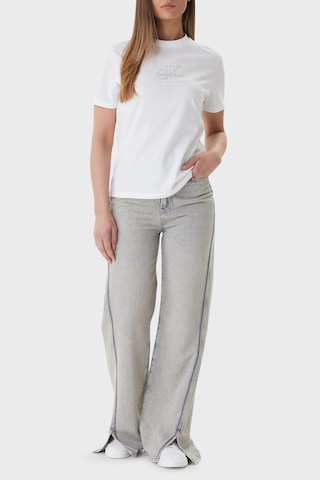 Calvin Klein Bayan T Shirt Lv047f831g Yaf Beyaz BEYAZ