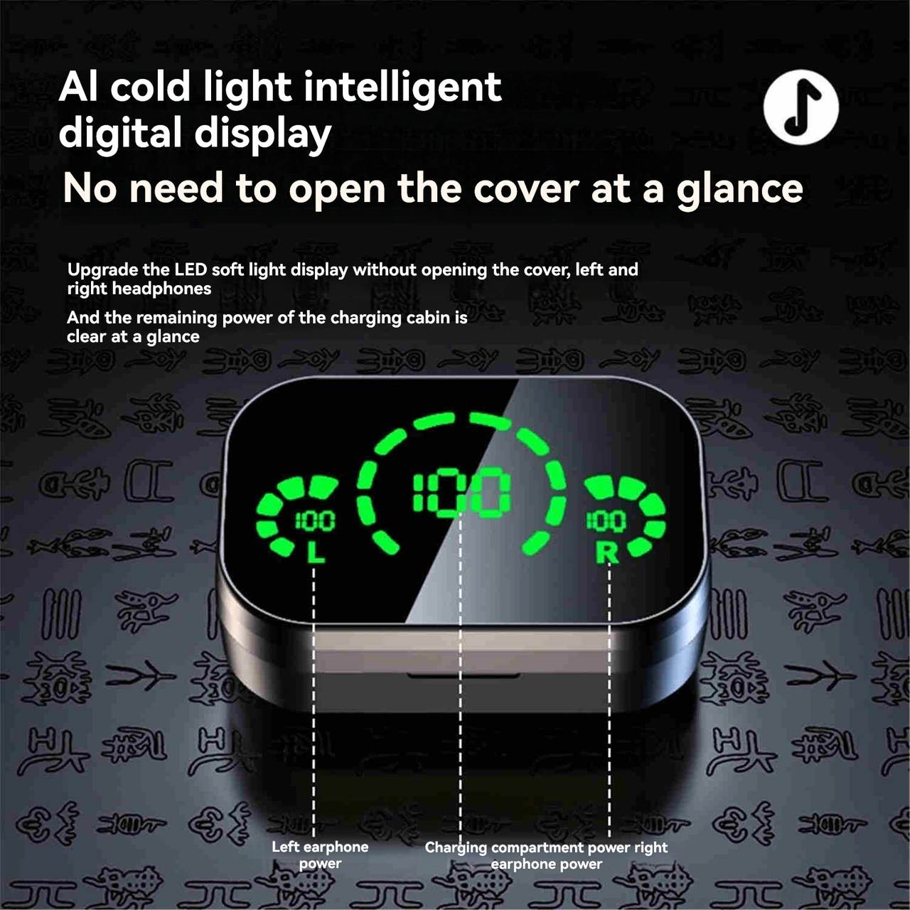 Dofolink Yd03 Tws Bluetooth Kulaklık, Yüksek Kaliteli Ses, Mikrofonlu, Büyük Kapasiteli Şarj Kutusu Ve Led Sayısal Göstergeli