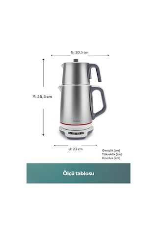 Homend Royaltea 1709H Konuşan Çay Makinesi