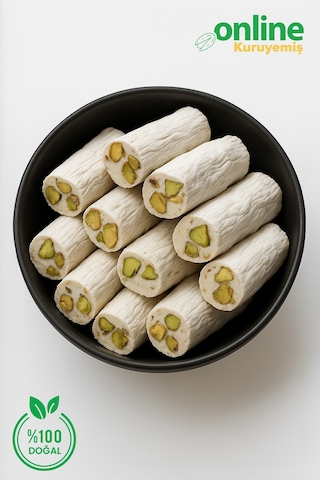 Online Kuruyemiş Antep Fıstıklı Beyaz Fitil Lokum 1000 Gr