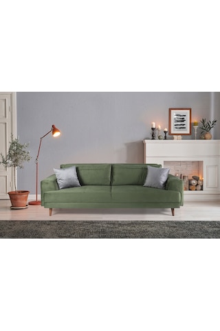 Nobis Yataklı Kanepe Babyface Yeşil