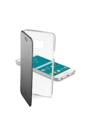 Cellular Line Galaxy S6 İle Uyumlu Clear Book Kılıf Siyah Clearbookgals6k