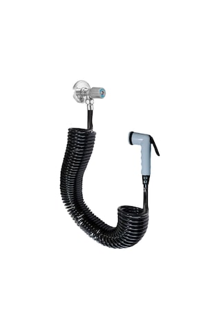 Plasyay Spiral Hasta Engelli Yaşlı Yıkama İnce Yeni Siyah 5 Metre