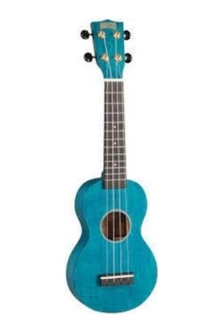 Mahalo Ms1tbu Slimline Serisi Soprano Ukulele Transparent Blue