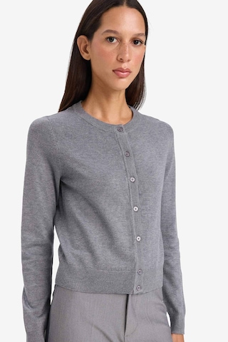 Defacto Regular Fit Bisiklet Yaka Hırka D6282ax25augr456 Gri