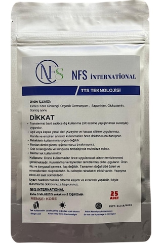 Nfs International Ginseng Bant 25'li