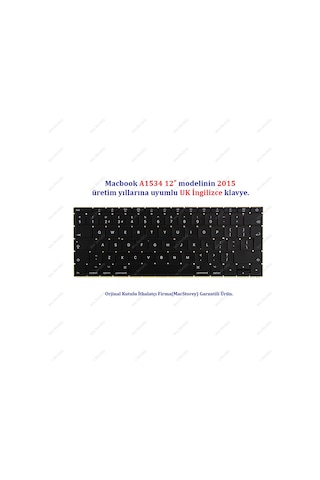 Apple Uyumlu MacBook İle 12inc A1534 Klavye Tuş Takımı Uk-avrupa İngilizce 2015