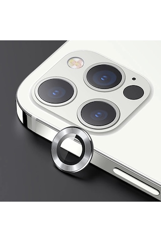 Usams İphone 12 Pro Max 3d Metal Çerçeveli Kamera Lens Koruyucu- 5775