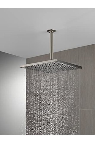 Faucet Tek Sprey Raincan Duş Başlığı, Fırçalanmış Nikel Duş Başlığı, Yağmur Duş Başlığı, Kare Duş B Genel