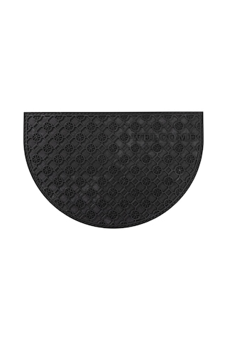 Koza Home Step Yarım Ay Dış Kapı Paspası Siyah Pvc 45x70 462709 Siyah