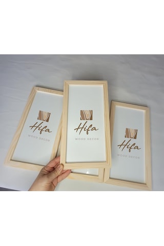 Ahşap Resim Çercevesi, Masif Çerçeve,doğal Ahsap Rengi İle Fotograf, Resim Kolajları, Duvar Galerisi Dekoru Cercev 96739354