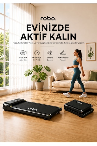 Robo Katlanır Yürüyüş Ve Koşu Bandı Robo Katlanır Yürüyüş Ve Koşu Bandı