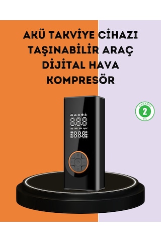 150 Psı Dijital Hava Pompası Akü Takviye Ve Powerbank Özellikli - Lisinya