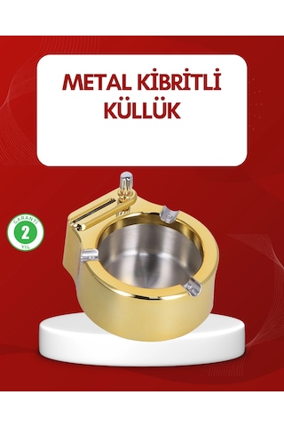 Mey Najmaddin Metal Küllük Gizli Ateşleme Sistemli Şık Tasarım Najmaddin