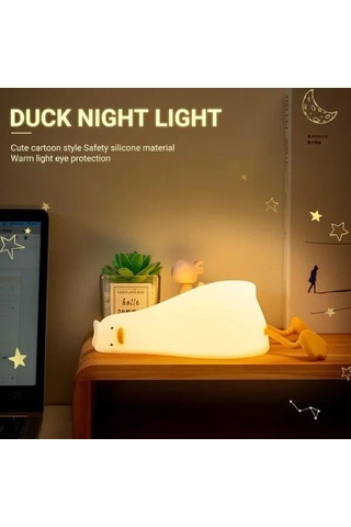 Home Yatan Ördek Tasarımlı Gece Lambası Çok Renkli