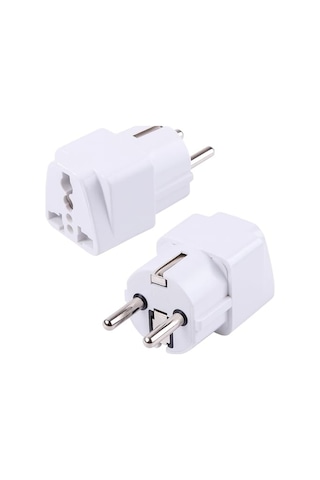 Kyrotech Uluslararası Seyahat Adaptörü 2 Li Set, Tip C Avrupa, Tip G İngiltere Adaptör Fişi, 150 Den Fazla Ülke Uyumu, Çoklu Uç Fiş Desteği, Hac, Umre, Abd, Ab, İngiltere, Avustralya Priz Dönüştürücü