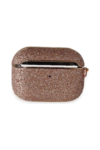 Apple Uyumlu AirPods 3 3.nesil Spell Simli Kılıf - Rose Gold Çok Renkli