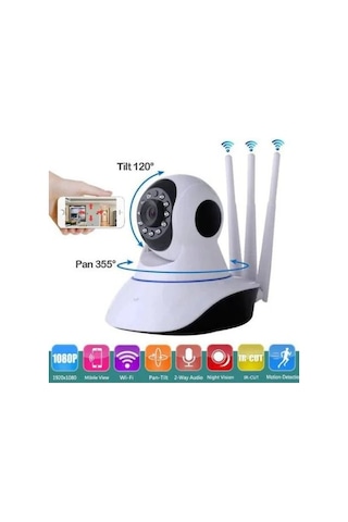 Teknomila Gece Görüşlü Hd 360 Derece Wifi Ip Bebek Ve Güvenlik