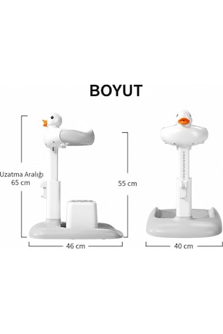 Ayarlanabilir Bebek Banyo Destek Standı Kaymaz Tabanlı Ergonomik Ördek Tasarımlı Bebek Banyo Istasyonu Diğer
