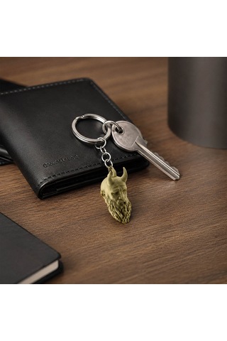 Fibrika Store Kratos Figürlü Anahtarlık Bej