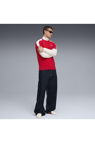 Puma T7 Erkek Kırmızı Günlük Stil T-shirt 62959211 Kırmızı