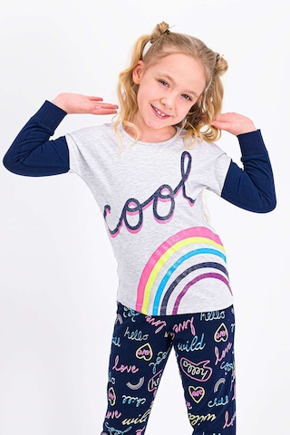 Rolypoly Cool Love Karmelanj Kız Çocuk Pijama Takımı 5274-25233 Kar Melanj