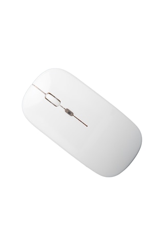 Tenfowee Beyaz Usb Şarjlı 2.4g Kablosuz Sessiz Fare - 3 Seviye Dpı Ayarı, Led Işıklı, 10m Mesafe, Ergonomik Tasarım Batarya Dahil