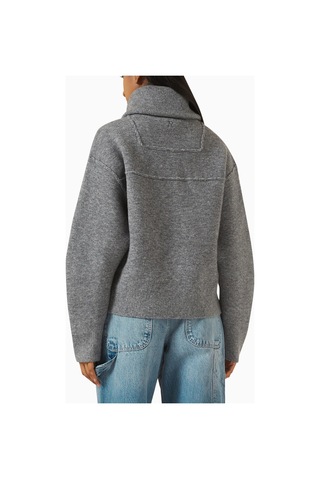 Represent Polar Half-zip Knit Sweater, Gri Lüks Yarım Fermuarlı Triko