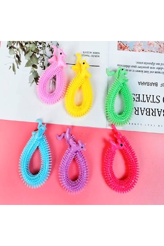 4 Adet Duyusal Stres Oyuncağı Uzayan Bileklik 4 Pcs Colourful Sensory Fidget Toy Anti Stress Toys