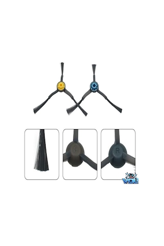 Fakir Rs 770, Midea M7 ,m8+ Ve Samsung Uyumlu Vr7700bm İçin Yan Fırça 2 Adet