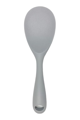 Burcummm Silikon Kısa Pilav Kaşığı Gri Çok Renkli