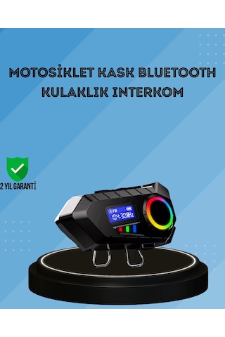 500mah Bataryalı Bluetooth 5.4 İnterkom Led Ekranlı Fm Destekli 13919859