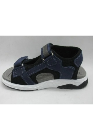 Toddler 490 Lacivert Doğal Deri Anatomik Taban Çocuk Sandalet 30-35 Lacivert