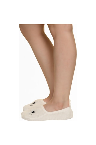 Natural Çorap Kadın Kedili Beyaz Patik - Sbxss210033 Beyaz-36-40 Beyaz
