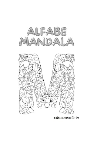 Alfabe Mandala Boyama Kitabı