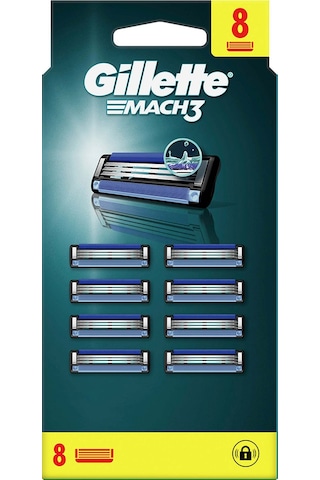 Gillette Mach3 Avantajlı Yedek Tıraş Bıçağı 8'li