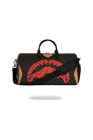 Sprayground Evil Genius Duffle Çanta, Suya Dayanıklı, Suni Deri, Spor Ayakkabı Bölmeli El Çantası --siyah --siyah