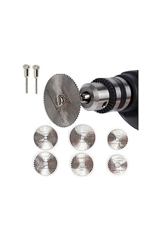 8 Parça Hss Mini Testere Dramel Freze Ucu Cam Metal Kesme