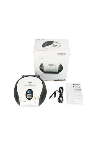 LENCO SCD-24 BEYAZ - CD ÇALARLI TAŞINABİLİR STEREO FM RADYO - BEY